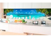 Samolepicí Fototapeta do kuchyně - Pláž v ráji KI-350-091 | 350x60 cm Fototapety