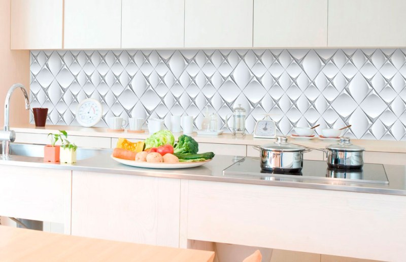 Samolepicí Fototapeta do kuchyně - 3D umělecká zeď KI-350-095 | 350x60 cm - Fototapety