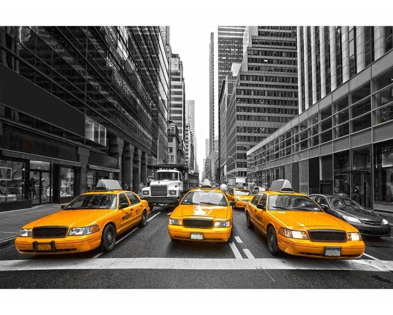 Fototapeta na zeď Taxi ve městě | MS-5-0008 | 375x250 cm - Fototapety