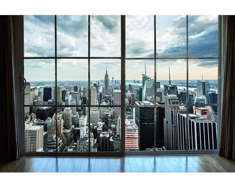 Fototapeta na zeď Pohled z okna na Manhattan | MS-5-0009 | 375x250 cm - Fototapety