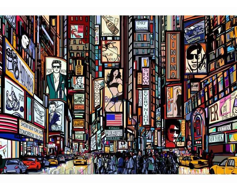 Fototapeta na zeď Náměstí Times Square | MS-5-0013 | 375x250 cm - Fototapety
