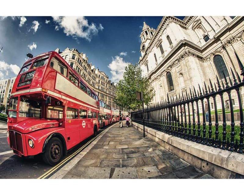 Fototapeta na zeď Londýnský autobus | MS-5-0017 | 375x250 cm - Fototapety