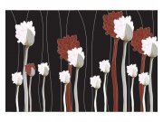 Fototapeta na zeď Kytky na černém pozadí | MS-5-0155 | 375x250 cm Fototapety