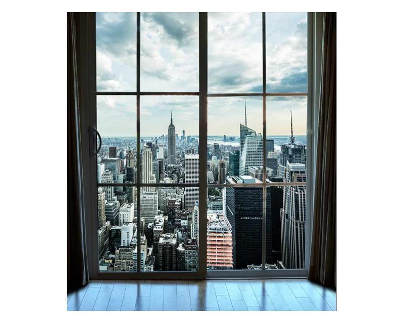 Fototapeta na zeď Pohled z okna na Manhattan | MS-3-0009 | 225x250 cm - Fototapety