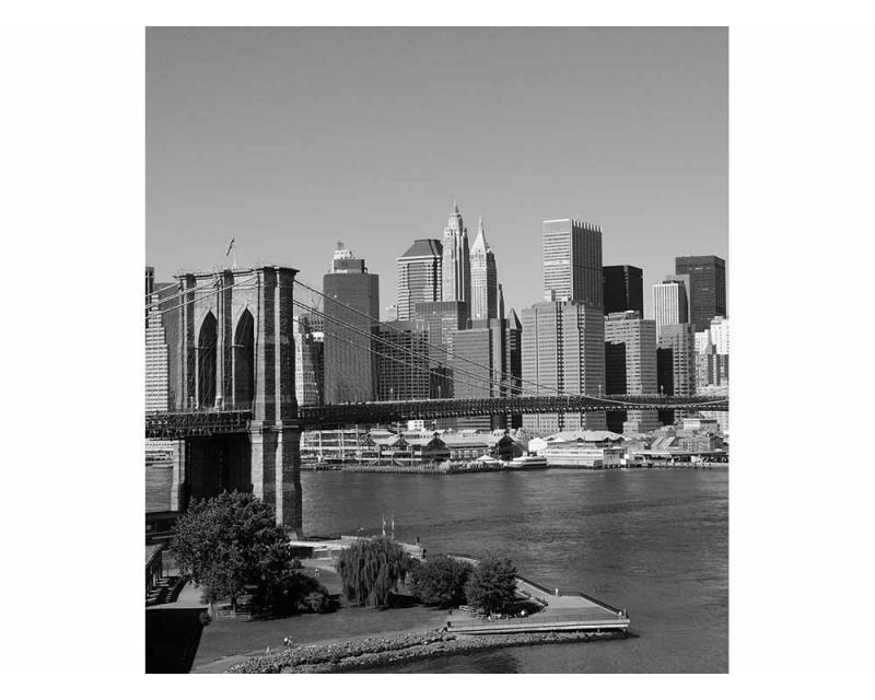 Fototapeta na zeď Manhattan v šedé barvě | MS-3-0010 | 225x250 cm - Fototapety