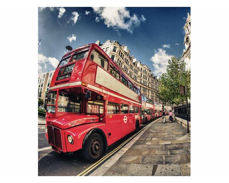 Fototapeta na zeď Londýnský autobus | MS-3-0017 | 225x250 cm - Fototapety