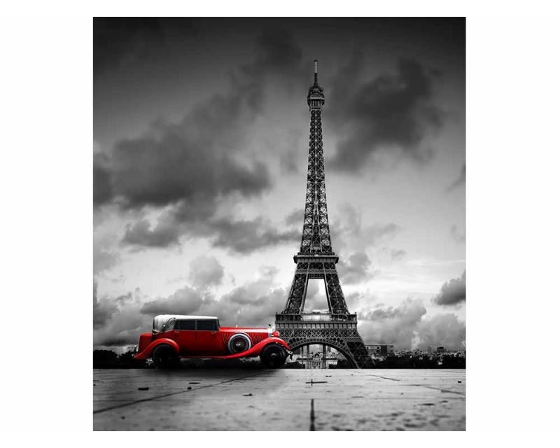 Fototapeta na zeď Retro auto v Paříží | MS-3-0027 | 225x250 cm - Fototapety