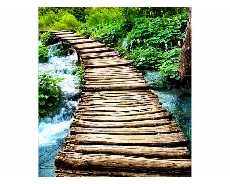 Fototapeta na zeď Dřevěná lávka | MS-3-0080 | 225x250 cm - Fototapety