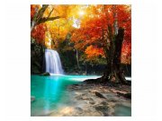 Fototapeta na zeď Vodopád uprostřed lesa | MS-3-0083 | 225x250 cm Fototapety