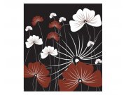 Fototapeta na zeď Květiny na černém pozadí | MS-3-0156 | 225x250 cm Fototapety