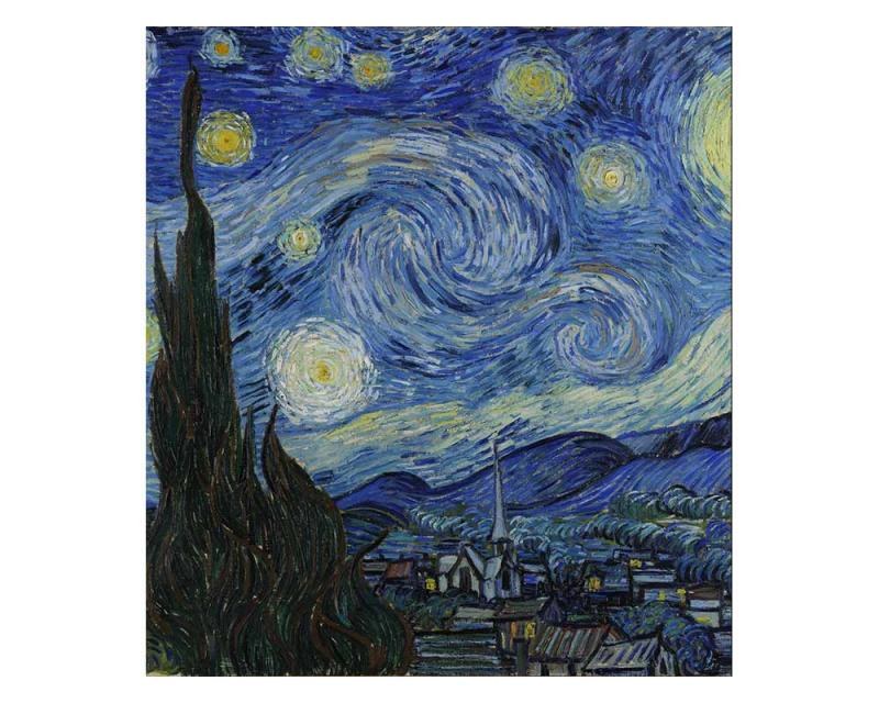 Fototapeta na zeď Hvězdná noc od Vincenta van Gogha | MS-3-0250 | 225x250 cm - Fototapety
