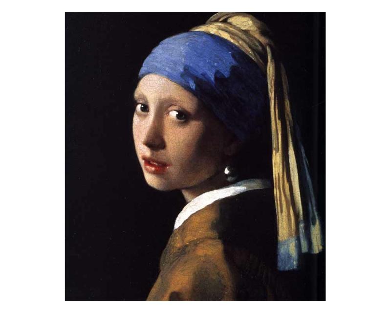 Fototapeta na zeď Dívka s perlovými náušnicemi od Johannese Vermeera | MS-3-0254 | 225x250 cm - Fototapety