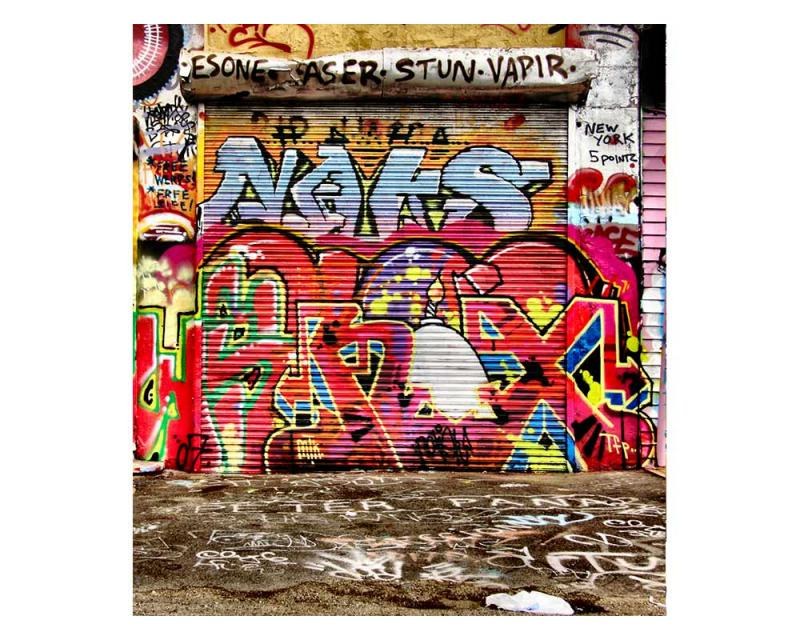Fototapeta na zeď Ulice s graffiti | MS-3-0321 | 225x250 cm - Fototapety