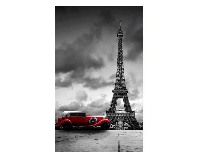 Fototapeta na zeď Retro auto v Paříží | MS-2-0027 | 150x250 cm - Fototapety