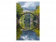 Fototapeta na zeď Krajina s obloukovým mostem | MS-2-0060 | 150x250 cm Fototapety