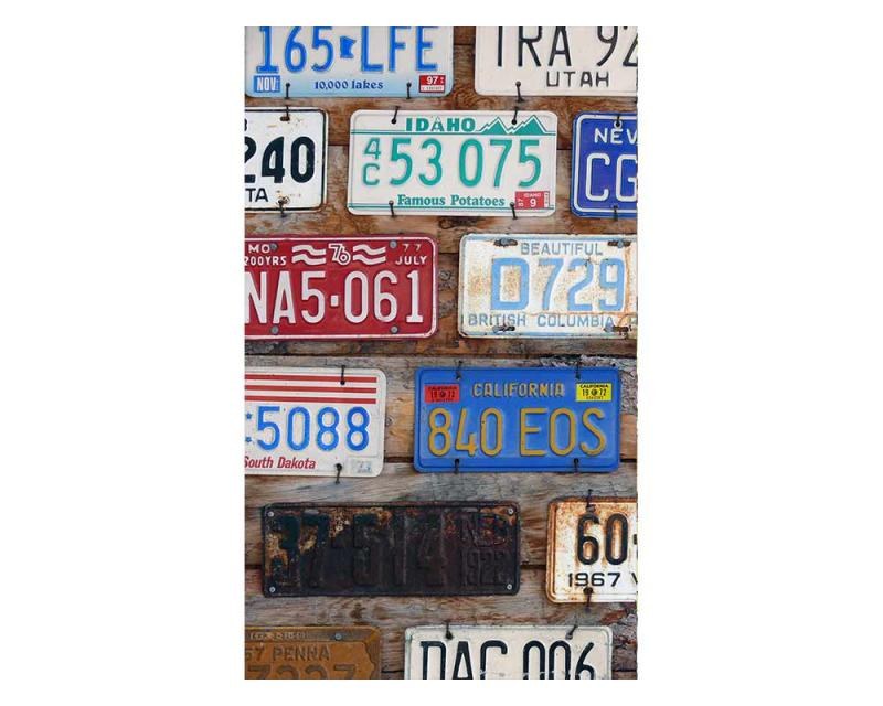 Fototapeta na zeď Poznávací čísla | MS-2-0269 | 150x250 cm - Fototapety