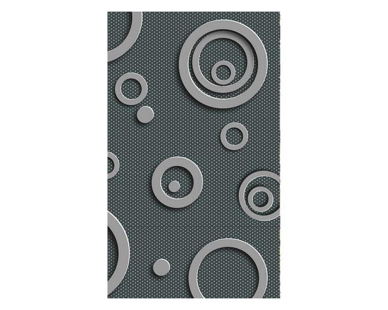 Fototapeta na zeď 3D kovová kruhy | MS-2-0302 | 150x250 cm - Fototapety