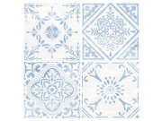 Samolepící dlažba - Samolepicí pvc dlažba modrobílý ornament 2745053 | 30,4×30,4 cm Samolepicí pvc dlažba modrobílý ornament 2745053 | 30,4×30,4 cm