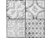 Samolepicí podlahové pvc čtverce šedobílá retro 2745043 Samolepící dlažba