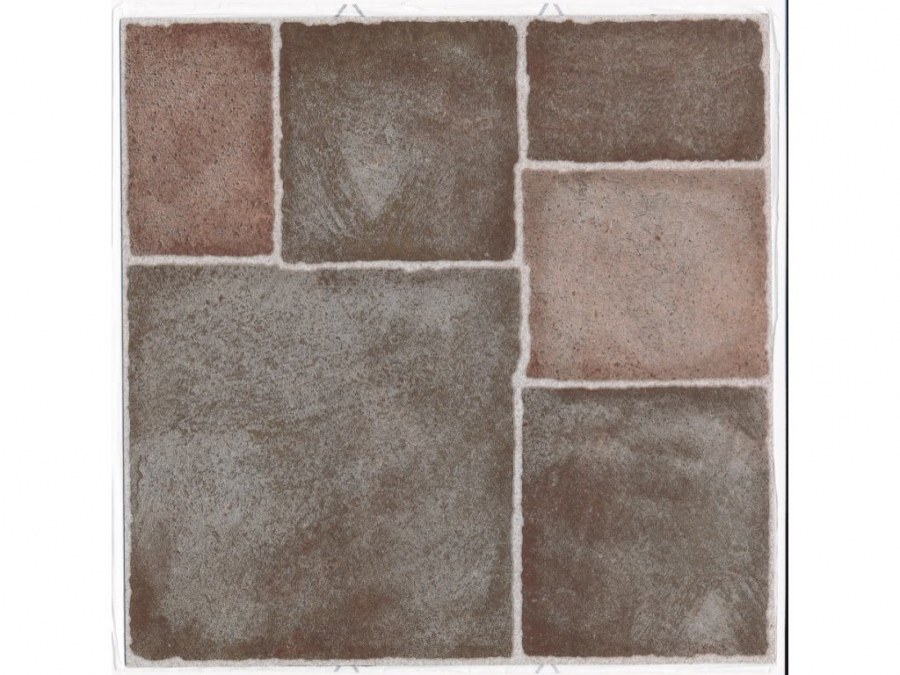 Samolepicí podlahové pvc čtverce terakota 2745049