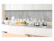 Samolepicí Fototapeta do kuchyně Beton šedý KI-350-106 | 350x60 cm Fototapety