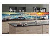 Samolepicí Fototapeta do kuchyně Západ slunce KI-350-109 | 350x60 cm Fototapety