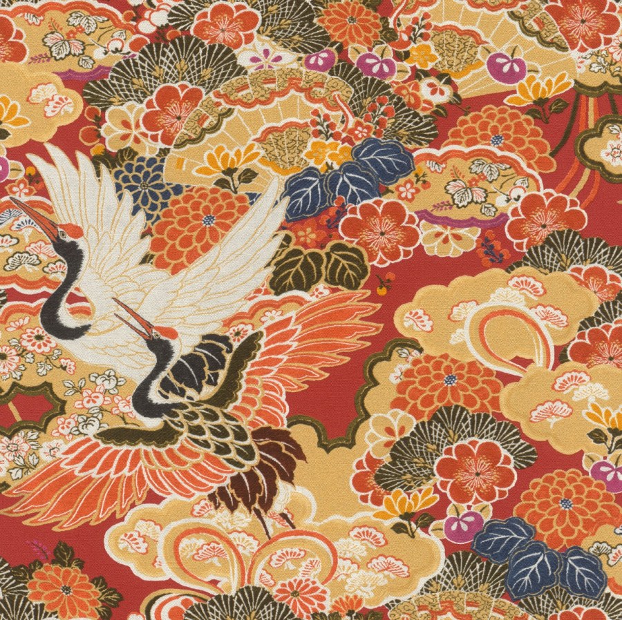 Omyvatelná tapeta v japonském vzoru Kimono 409345 | Lepidlo zdarma