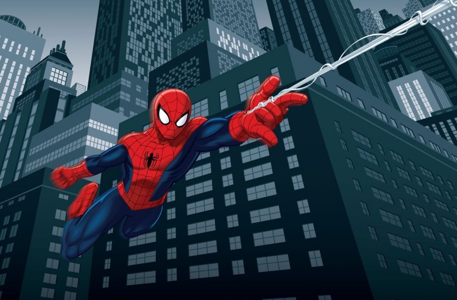 Fototapeta Spiderman Jump | 360x254 cm