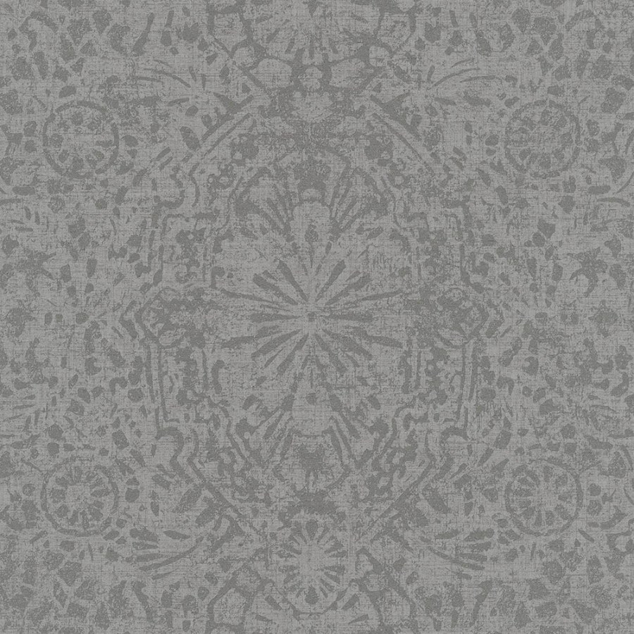 Hnědá tapeta | metalický damaškový vzor EE3106 | Lepidlo zdarma