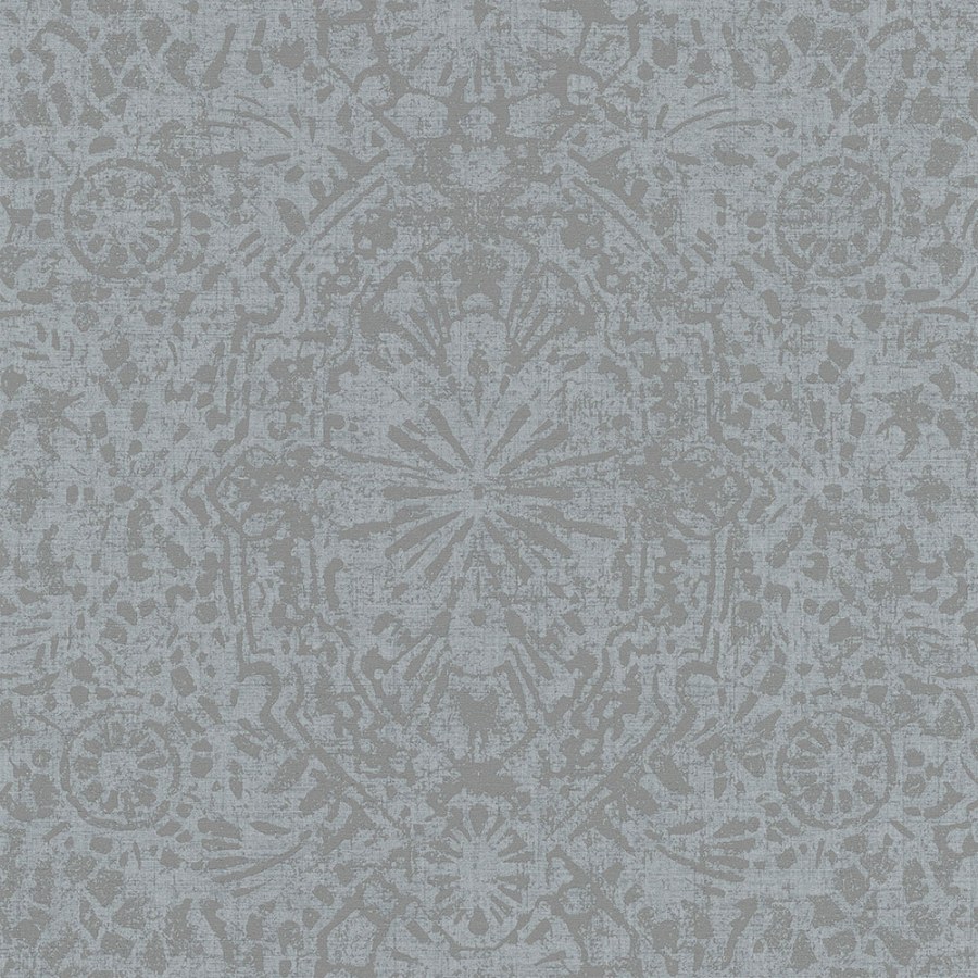 Šedostříbrná tapeta s damaškovým vzorem EE3105 | Lepidlo zdarma - Tapety Vavex