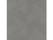 Geometrická metalická hnědo-šedá tapeta EE2103 | Elementum | Grandeco