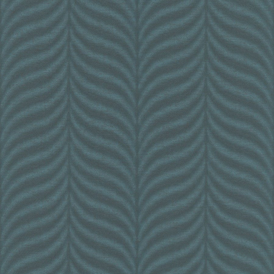 Zelená tapeta | grafický vzor peříček EE1304 | Elementum | Grandeco