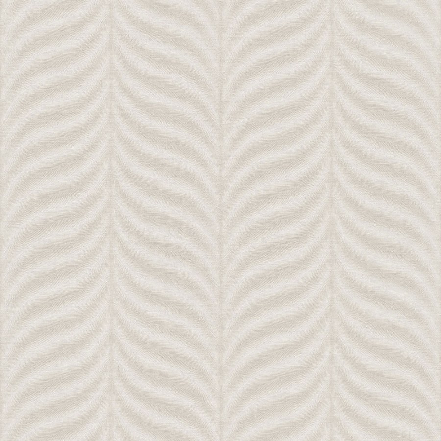 Béžová tapeta | grafický vzor peříček EE1302 | Lepidlo zdarma