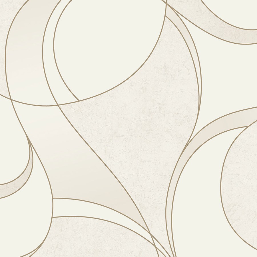 Geometrická bílá tapeta A57215 | Lepidlo zdarma