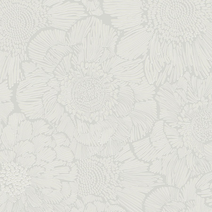 Bílá tapeta s květy A56401 | Lepidlo zdarma - Tapety Vavex
