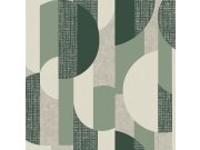 Geometrická zelená tapeta A56303 | Lepidlo zdarma