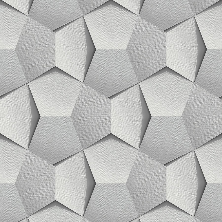 Geometrická šedá tapeta A54604 | Lepidlo zdarma - Tapety Vavex