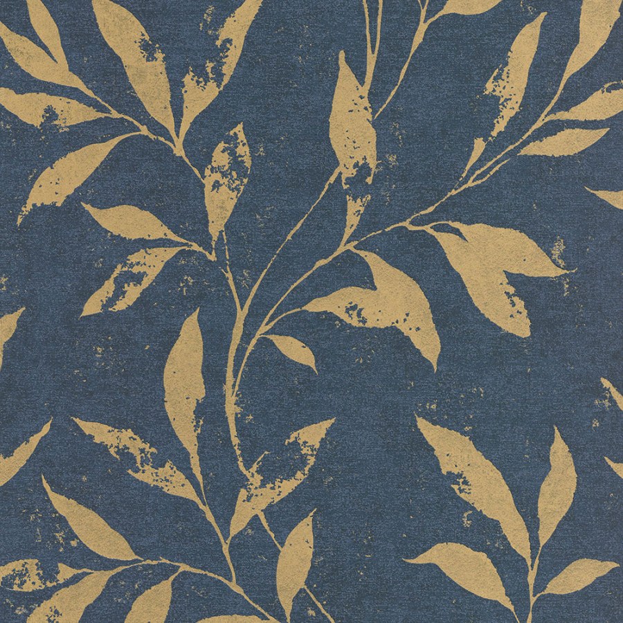 Modrá tapeta s květy A48302 | Lepidlo zdarma - Tapety Vavex