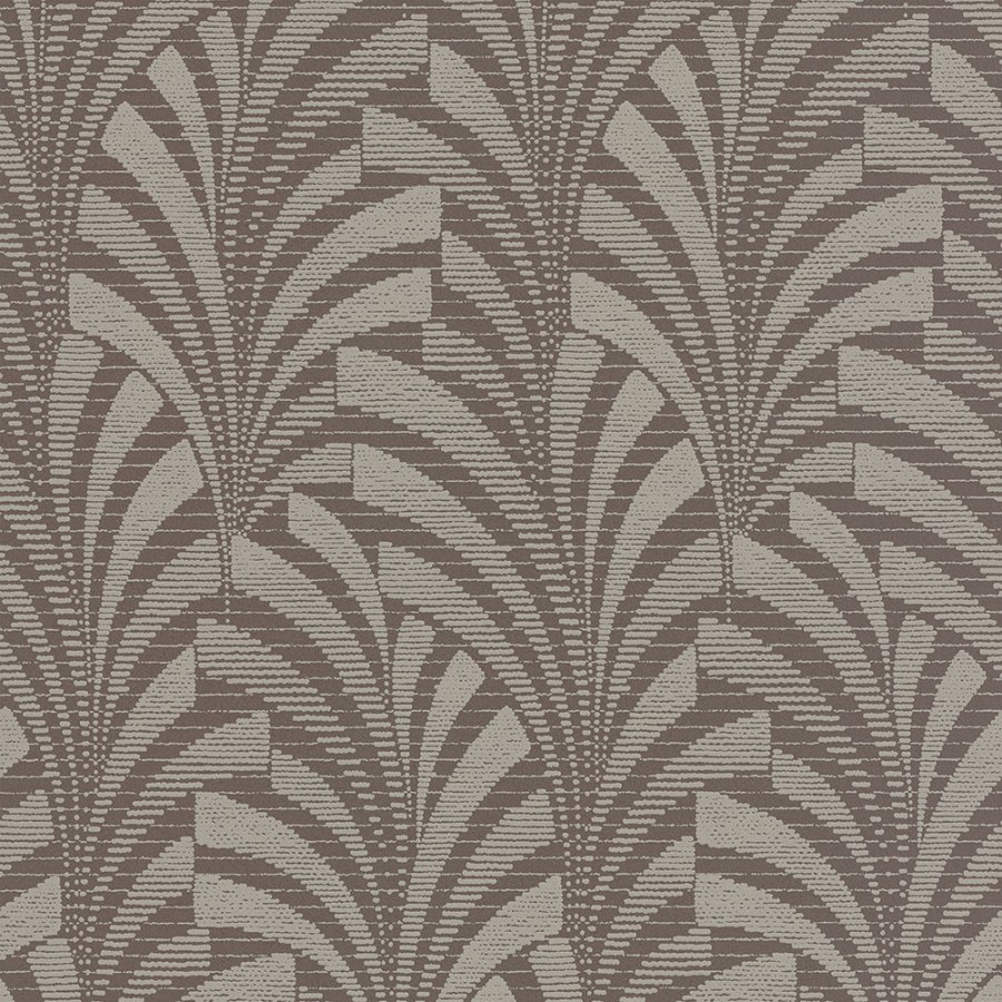 Hnědo-šedá tapeta s ornamenty A53302 | Lepidlo zdarma