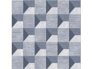 Geometrická modrá tapeta A48703 | Lepidlo zdarma Tapety Vavex