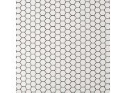 Koupelnová tapeta s hexagony 112650 | Lepidlo zdarma Tapety Vavex