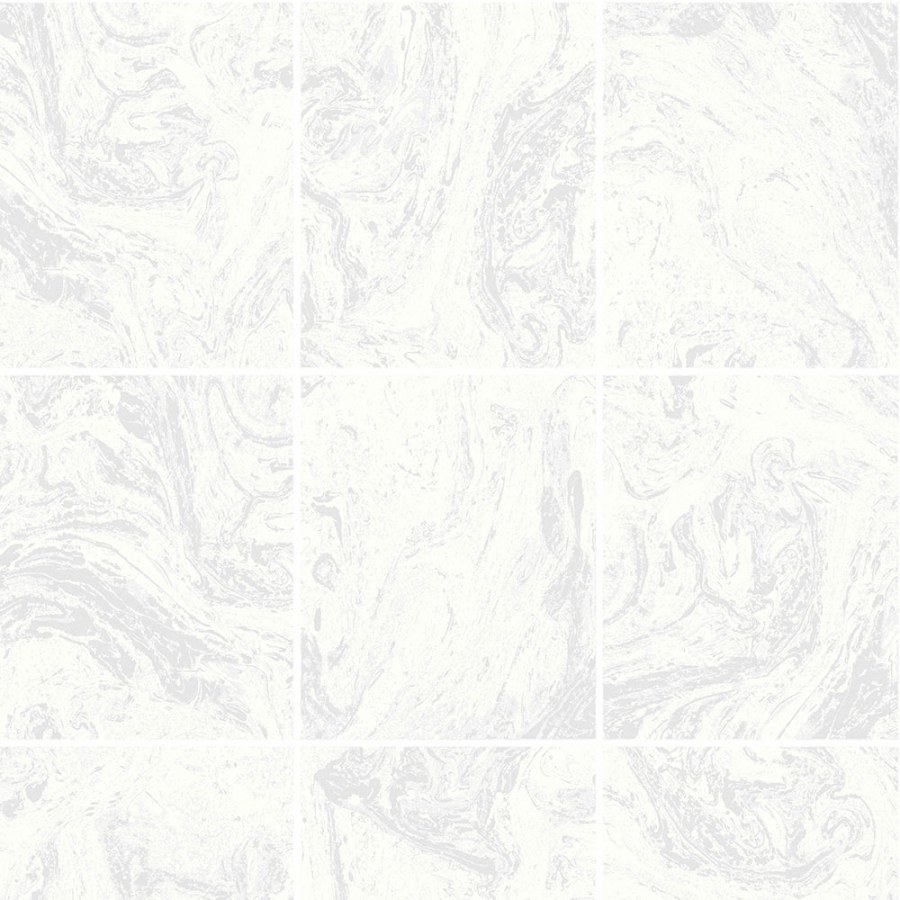 Koupelnová šedo-stříbrná tapeta 104881 | Lepidlo zdarma
