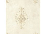 Tapeta se zámeckými ornamenty na světlém krémovám štukovám podkladu | 27502 | Lepidlo zdarma Tapety Vavex