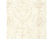 Tapeta se zámeckými ornamenty na světle béžovám štukovám podkladu | 27401 | Lepidlo zdarma Tapety Vavex