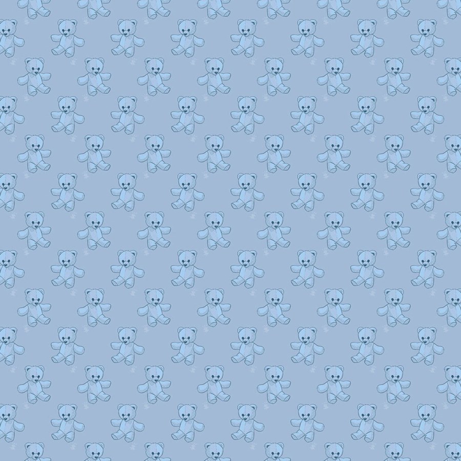 Modrá obrazová tapeta medvídci Z80094 Philipp Plein 300x300 cm - Tapety Vavex