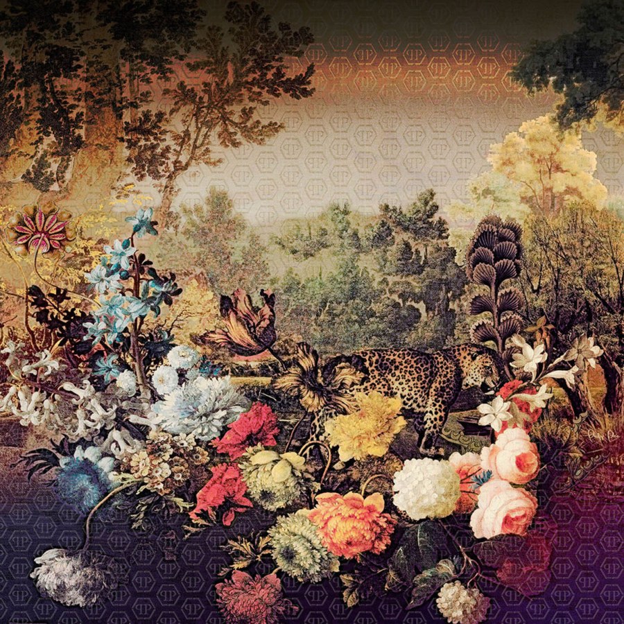 Květinová obrazová tapeta Z80087 Philipp Plein 300x300 cm - Tapety Vavex