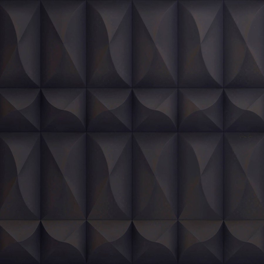 Černá geometrická obrazová tapeta Z80085 Philipp Plein 300x300 cm - Tapety Vavex