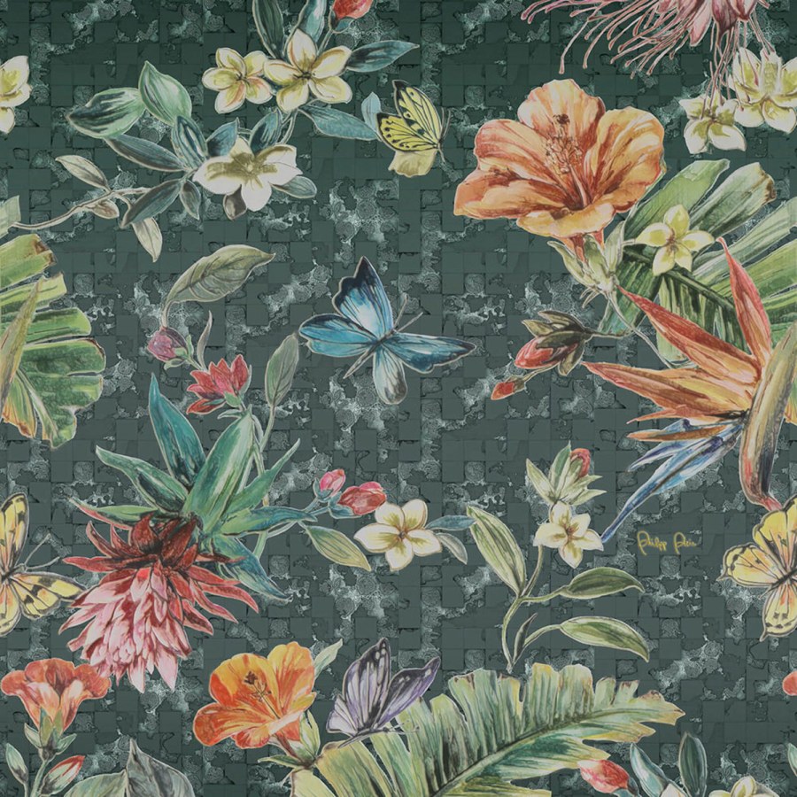 Obrazová tapeta s exotickými květinami Z80065 Philipp Plein 300x300 cm - Tapety Vavex