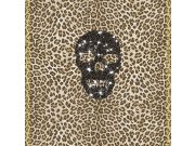 Leopardí obrazová tapeta lebka s krystaly Z80081 Philipp Plein 100x300 cm Tapety Vavex