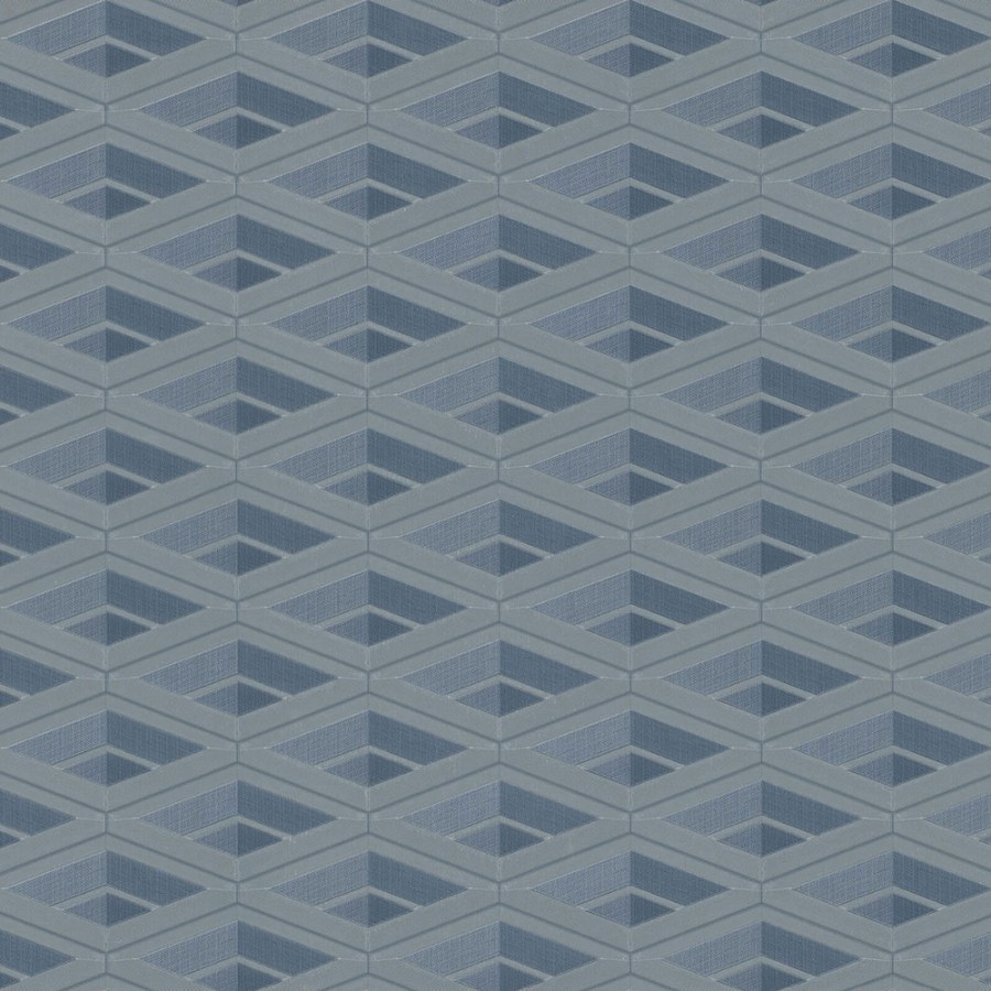 Modro-stříbrná geometrická Tapeta Z76050 Vision